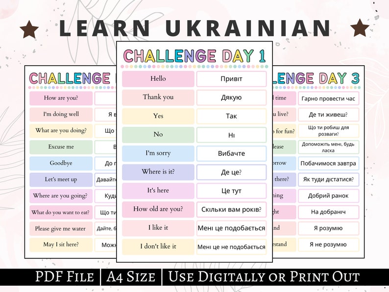 Ukrainian Big Bundle | Learn Ukrainian | Ukrainian Workbook | Ukrainian Worksheets | Ukrainian Practice | Ukrainian Language Learning image 6