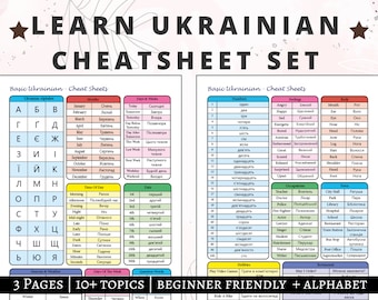 Ukrainian Cheat Sheets, Ukrainian Language Learning, Ukrainian Alphabet, Ukrainian Practice, Ukrainian Vocabulary, Ukrainian Beginner