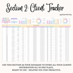 Client Tracker Google Sheets Template | Client Management Spreadsheet ...