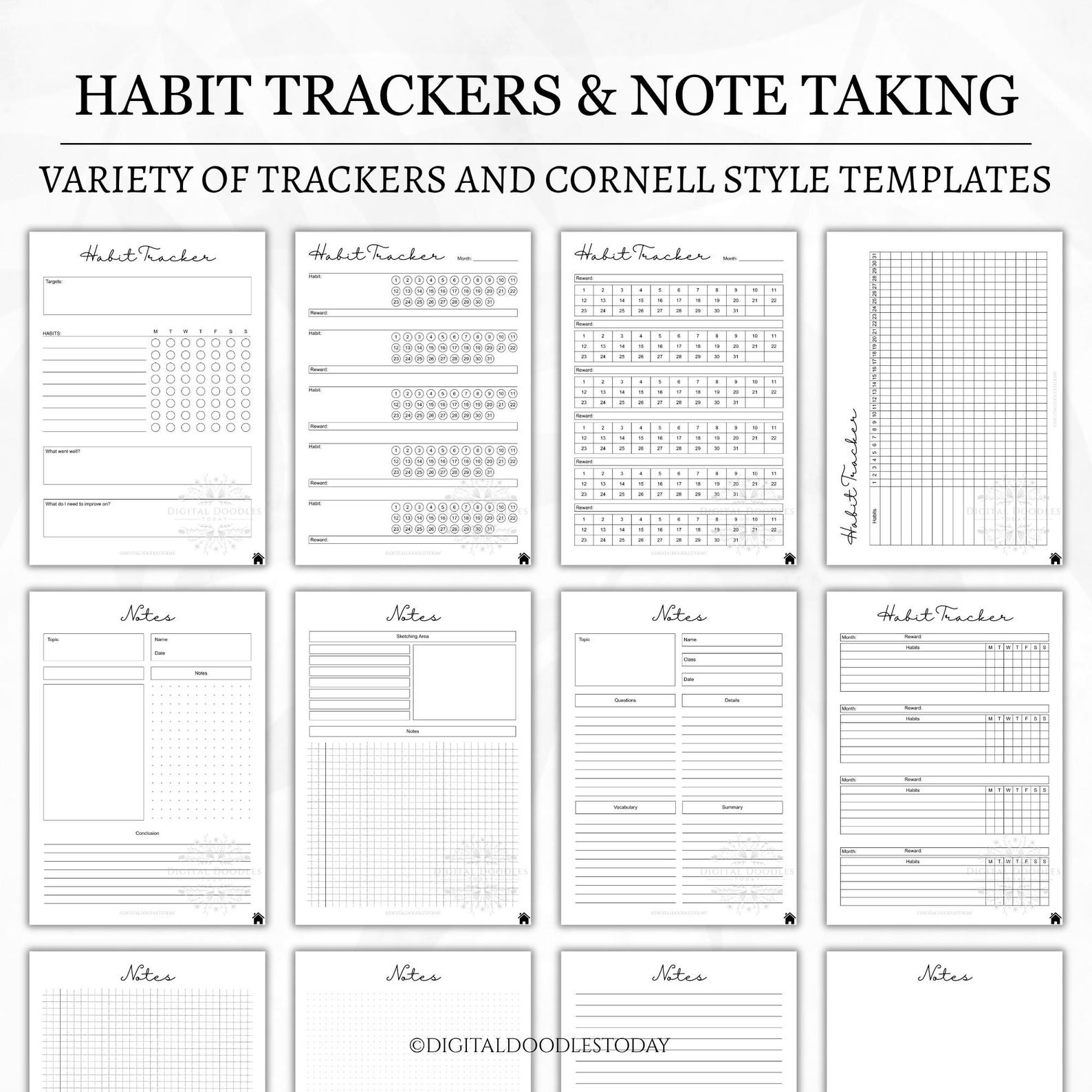Pdf Template Language Learning Language Learning Planner Printable Template Digital Download, Language ...