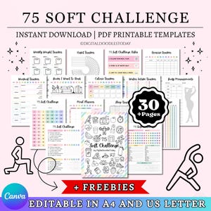 75 Soft Challenge Tracker imprimable modifiable, 75 Soft Challenge, 75 Soft Challenge Tracker, Modifiable 75 Soft Challenge Bundle Télécharger le PDF