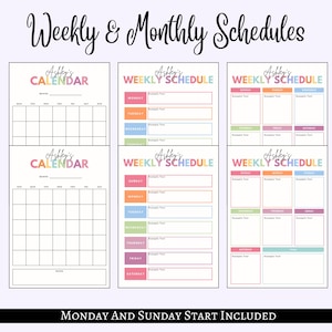 Editable Kids Chore Chart Bundle, School, Reward, Allowance, Daily Checklist, Weekly Chores, Behavior, Consequences, Screen Time, Letter image 6