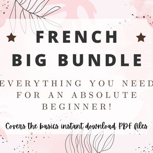 French Language Learning | French Workbook | French Practice | Learn French Language | French Alphabet Worksheets | French Bundle