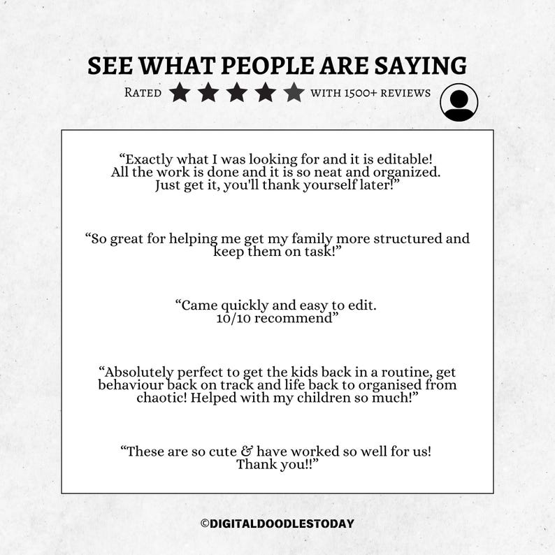 Editable Kids chore chart bundle,Kids daily checklist canva,Editable responsibility chart,Allowance,Screentime,Behavior,Reward chart, PDF image 14