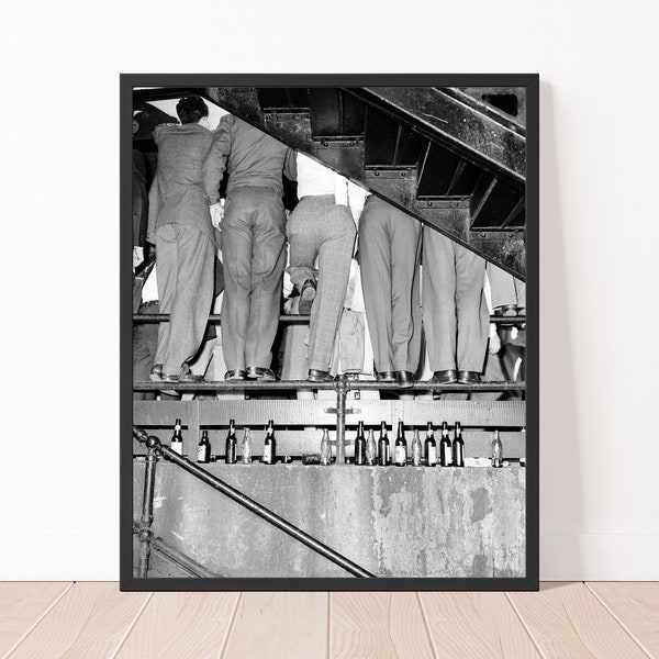 Vintage Photography Print Vintage  Funny Photo Print Black and White Wall Art