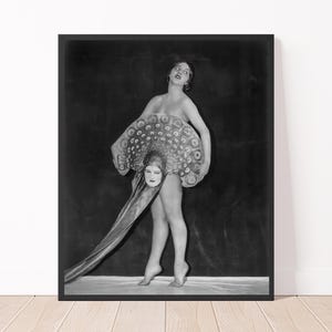 1920&#39;s Ziegfeld Girl Virginia Bell Photo Print Vintage Ziegfeld Classic Hollywood Vintage Wall Art