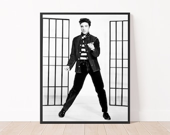 Elvis Presley 'jailhouse Rock' Poster: Vintage Iconic Photo - Etsy