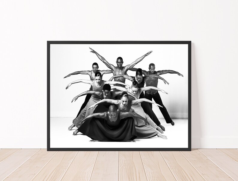 Alvin Ailey Poster Black and White Dance Print Modern Dance Etsy