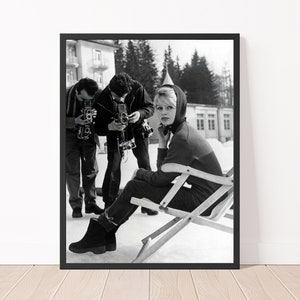 Brigitte Bardot Print, Vintage Black and White Brigitte Bardot Photograph, Brigitte Bardot Poster