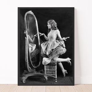 1920&#39;s Ziegfeld Girl Vintage Mary Pickford Photo Print Old Hollywood Print Poster