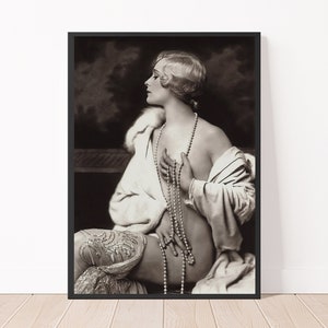 Black and White 1920&#39;s Photo Print Ziegfeld Girls Follies Flapper Art Print