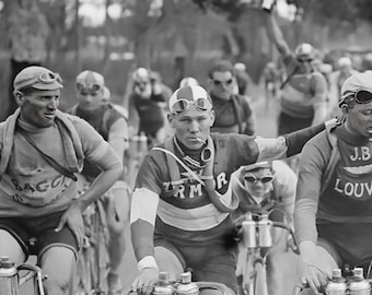 tour de france smoking cigarettes Vintage Tour de France Cyclists Smoking Cigarettes Photo 1927 Black and  White Cycling Print Vintage Sports Print