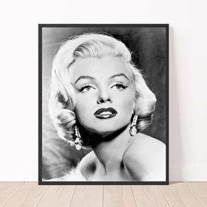 Marilyn Monroe publicity 1953 Photo black and white Monroe Poster