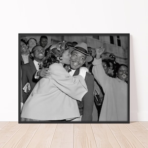 1956 Martin Luther King Jr. and wife Coretta Vintage Civil Rights Photo Black History Print
