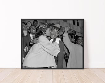 1956 Martin Luther King Jr. and wife Coretta Vintage Civil Rights Photo Black History Print