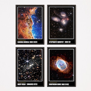 James Webb Space Telescope Poster Nasa Art Space Print Nasa Poster Set