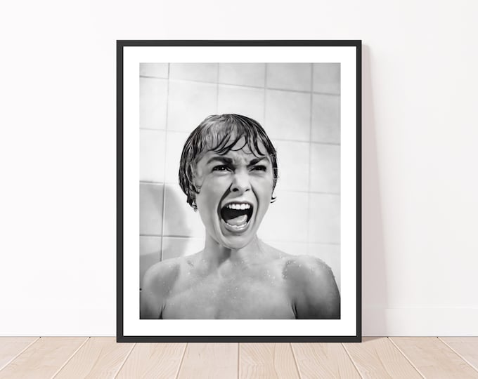 Psycho Janet Leigh Shower Scene 1960 Photo Print Classic Horror Movie Wall Art