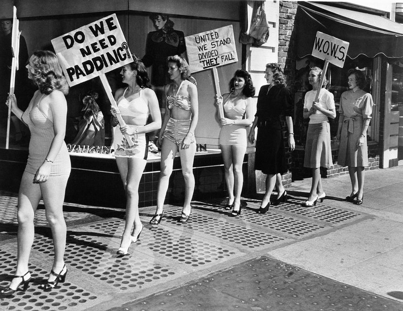 1947 Berkeley A History of Disobedience, Vintage Women Photo Poster Print Feminist Wall Art Black and White Photography Style 2- w/o border