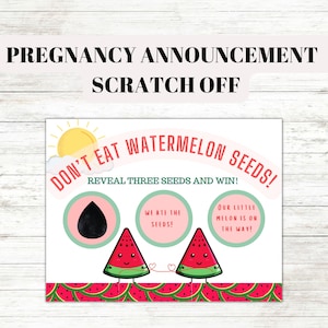 Wassermelonen-Sommer-Schwangerschafts-Ankündigungskarte