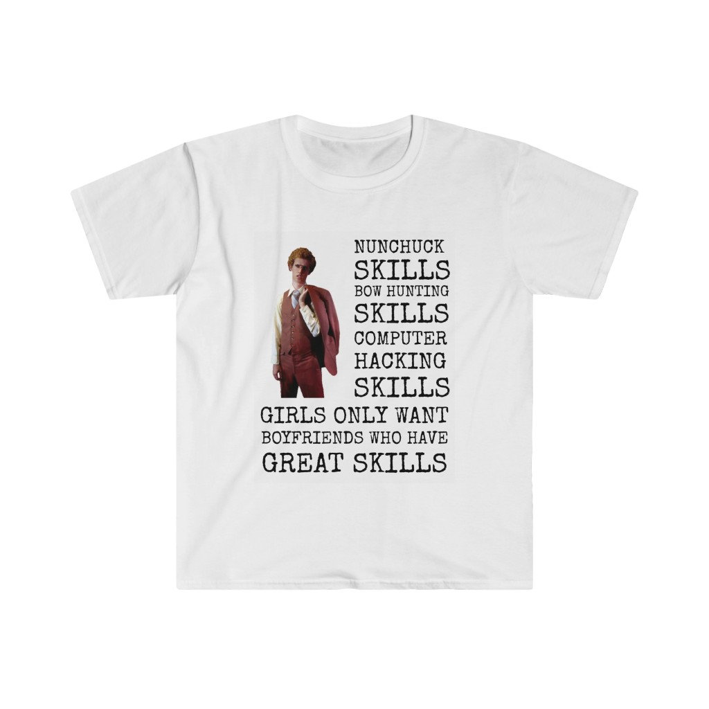 Napoleon Dynamite Tshirt nunchuck Skills, Bow Hunting Skills, Computer