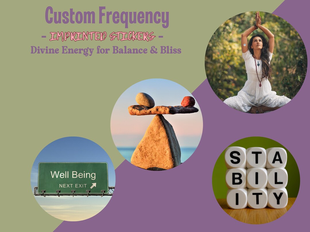 20 Custom Frequency-imprinted Stickers – Healing Tailored to You - Etsy