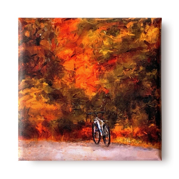 Automne impression sur toile forêt mur art Original paysage acrylique peinture imprime décor à la maison automne saison œuvre