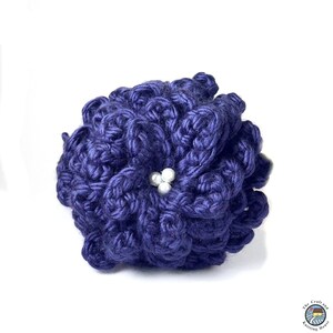 BERRY Floral Crochet Elastic Hair Tie