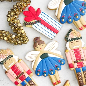 Christmas Fairy and Nutcracker Iced Biscuits