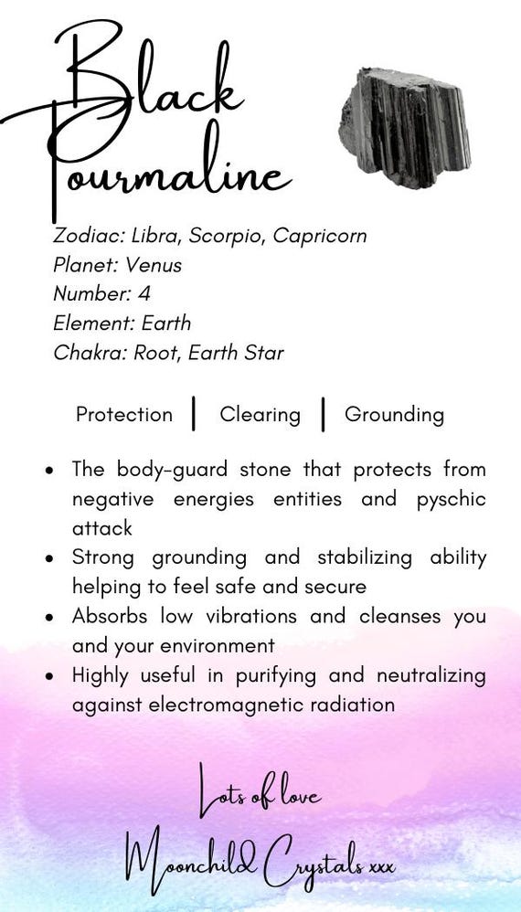 Raw Black Tourmaline Ring: Silver Plated Adjustab… - image 4