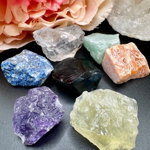 7チャクラクリスタルセット - クリアクォーツ、アメジスト