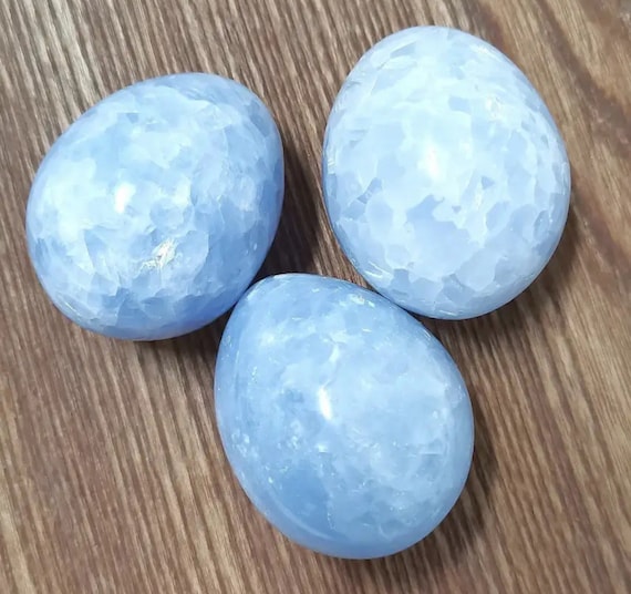Celestite Crystal Egg: High Vibration Spiritual Stone - Etsy