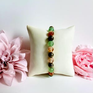 Citrine, Green Aventurine Pyrite Bracelet – Prosperity & Abundance Crystal Bracelet – Wealth Manifestation Gemstone Jewelry