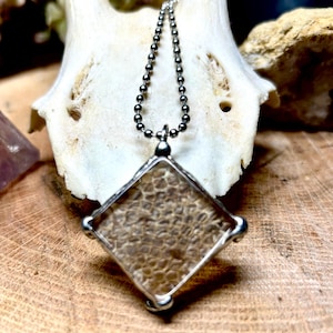 Snake Skin Pendant Necklace