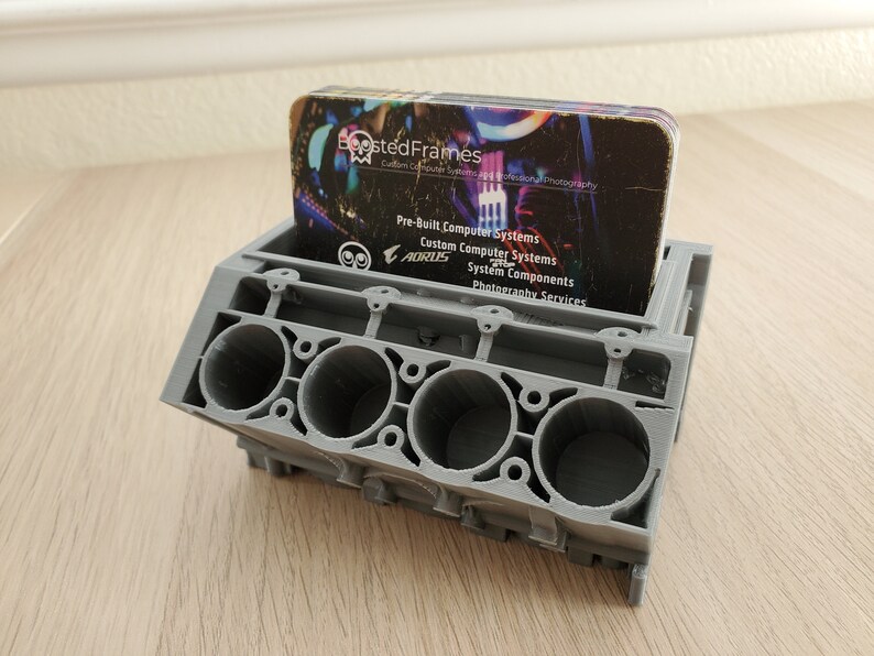 V8 Engine Block Business Card Holder Etsy