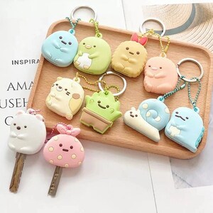 Silicone Owl Key Covers 4 Pack Cap Keyring Phone Strap Pink Purple Yellow Blue Silicone Owl Key Covers 4 Pack Cap Keyring Phone Strap Pink Purple Yellow Blue