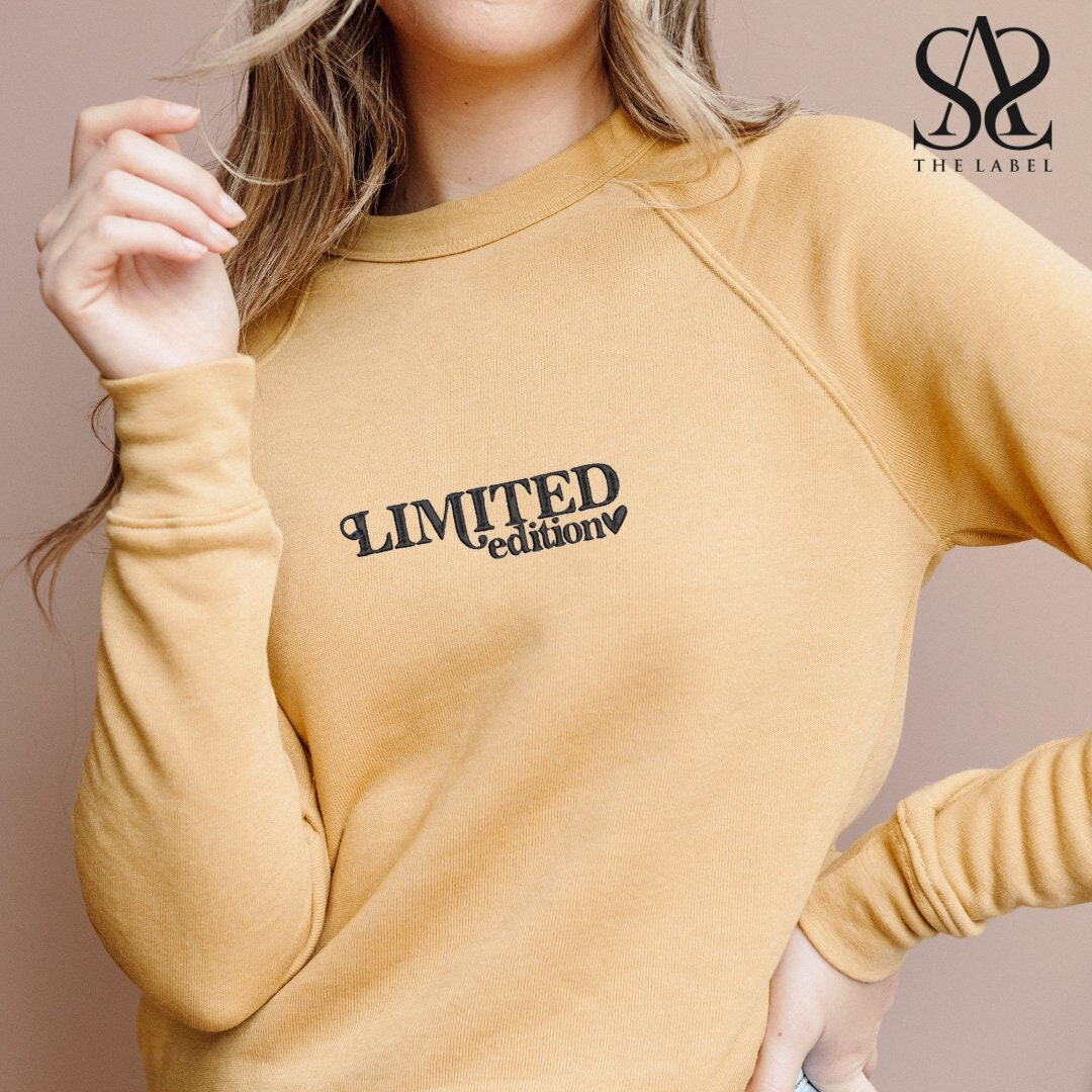 Limited Edition Sweater Embroidered Sweatshirt Gift for - Etsy