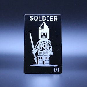 Reflective Metal Soldier Token 1/1