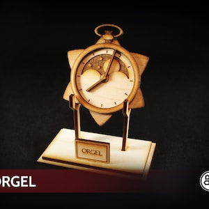 Orgel - Carved Wooden Decorative Display Piece; Sailor Moon; Moon Phase Pocket Watch; Star Locket