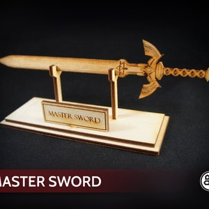 Master Sword - Carved Wooden Decorative Video Game Sword