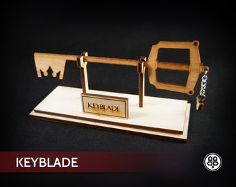 Keyblade - Carved Wooden Decorative Video Game Sword