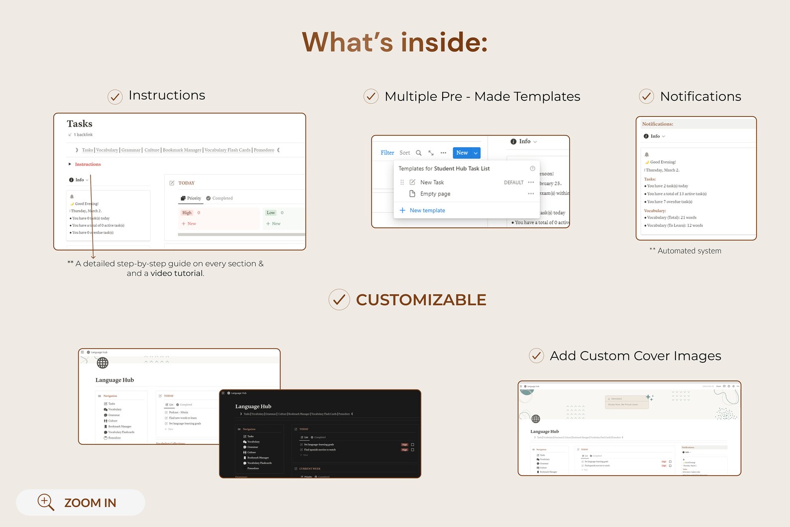 Notion Language Learning Hub Template Language Learning - Etsy