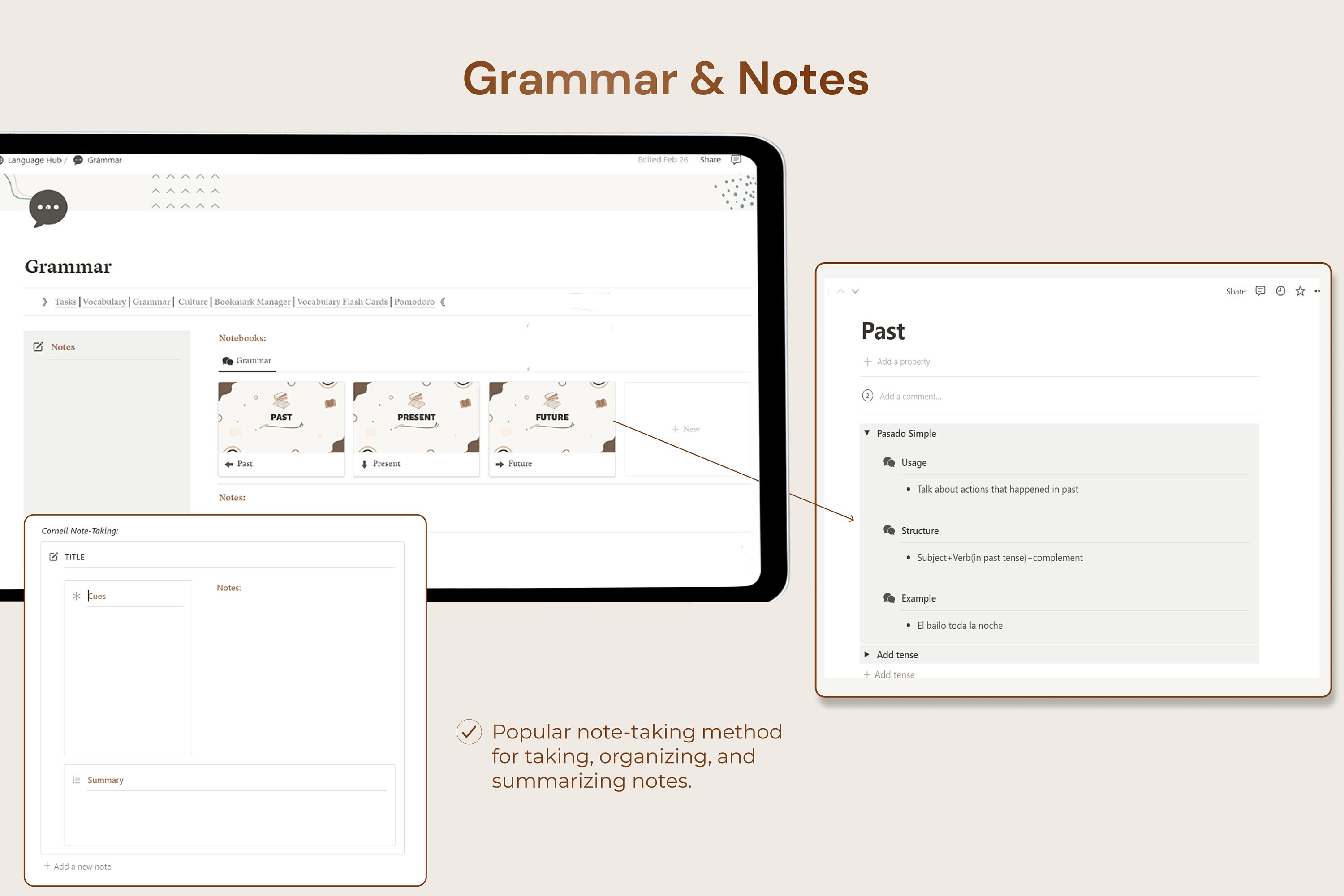 Notion Language Learning Hub Template, Language Learning Planner Notion ...
