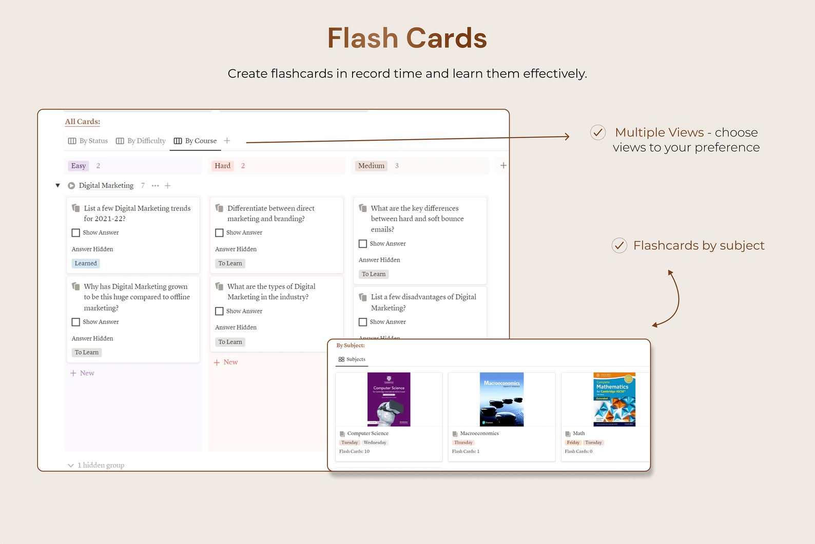 Digital Student Planner Hub Notion Template, Academic Planner, School