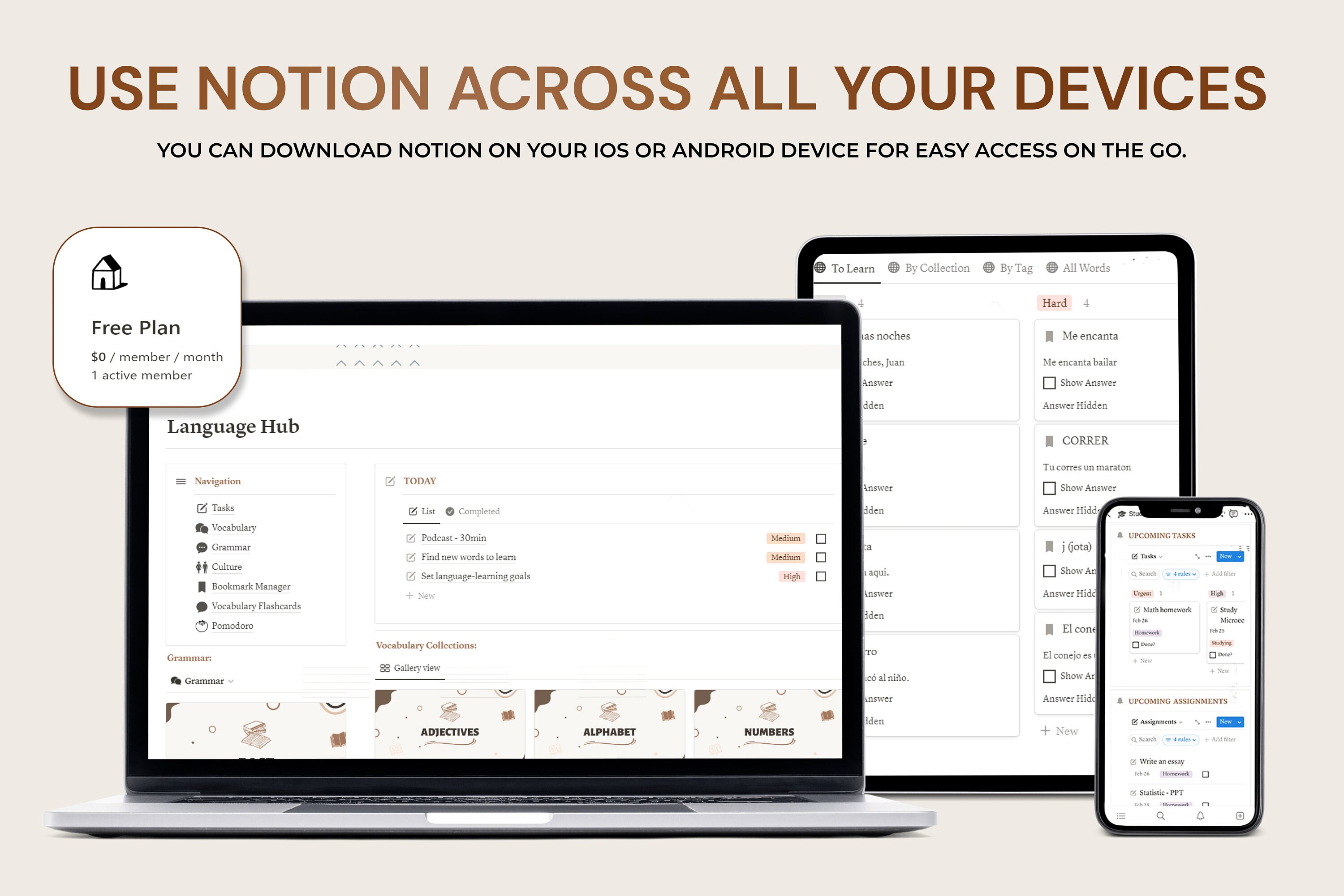 Notion Language Learning Hub Template Language Learning - Etsy