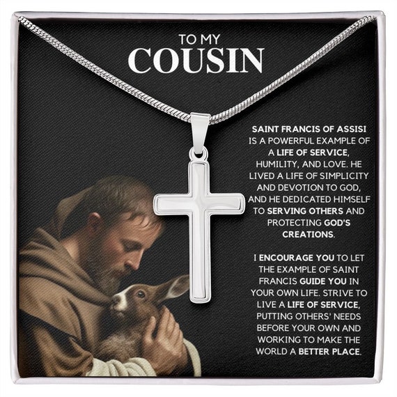 St francis 2024 cross necklace