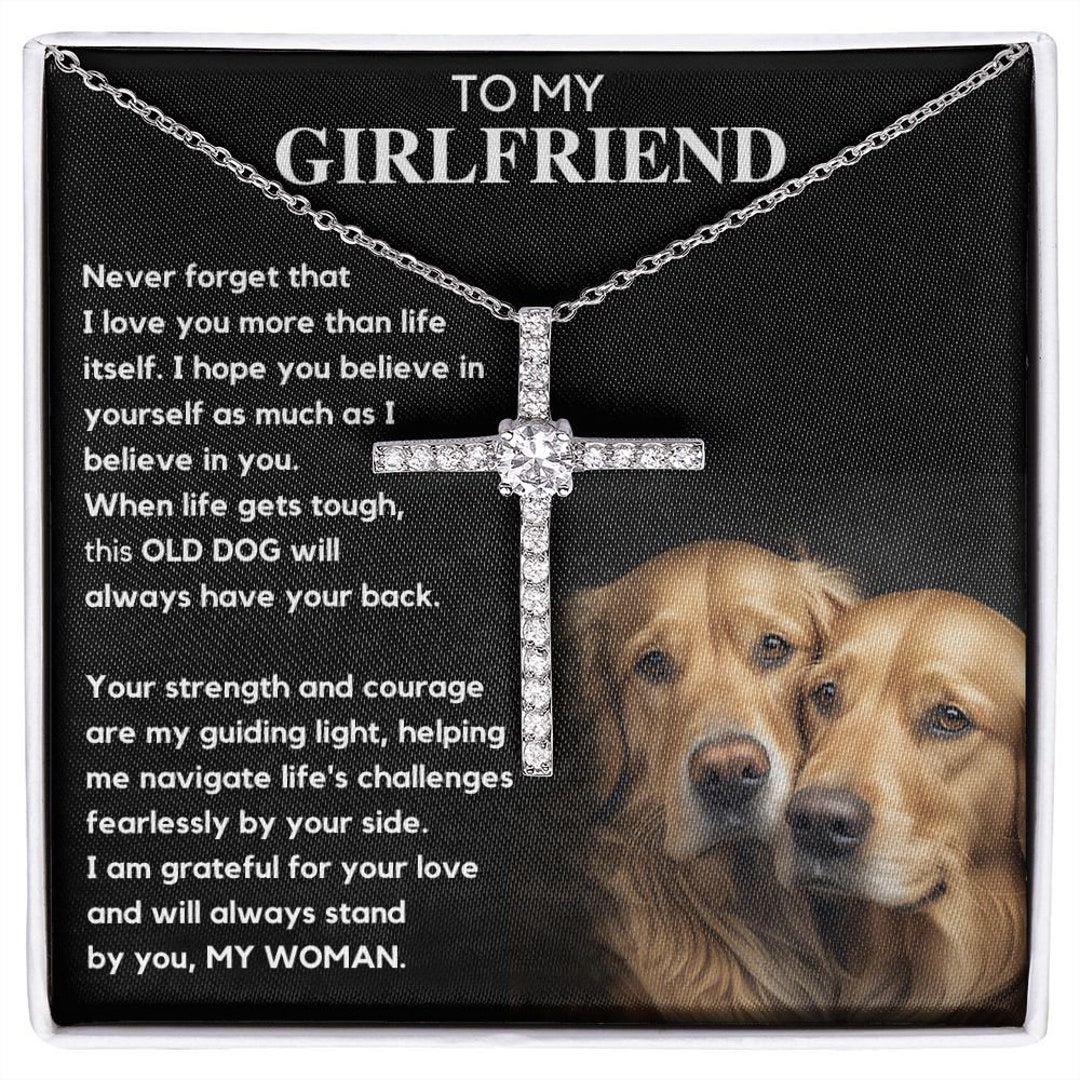 Golden Retriever Girlfriend Gift White Gold Dipped Christian Etsy