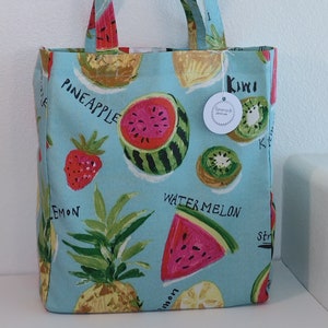 Sacculi - Fruit Print Canvas Tote Bag