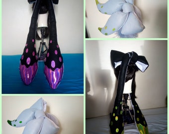 Splatoon Squid Sisters Callie and Marie cosplay clip on tentacles accessories