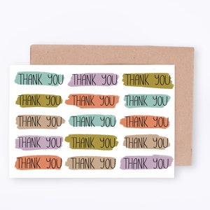 Tarjetas de agradecimiento - Juego de 5