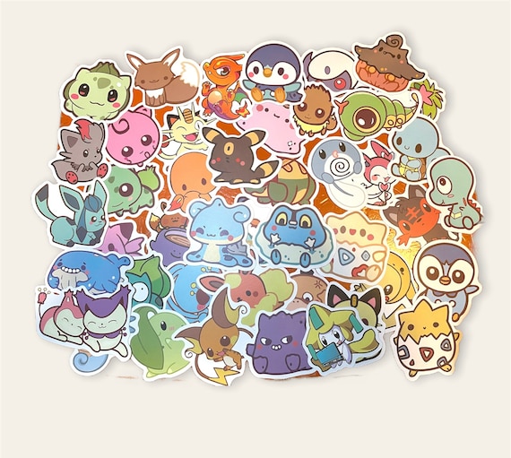 Pokémon Set 50 Stickers/pegatinas | Cuotas Sin Interés